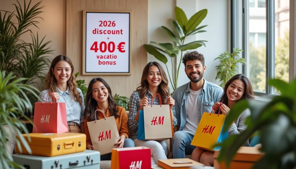 découvrez les avantages salariés du cse h&m pour 2026 : bénéficiez de 25% de réduction et d'une allocation de 400€ pour vos vacances.