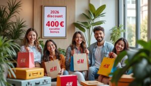 découvrez les avantages salariés du cse h&m pour 2026 : bénéficiez de 25% de réduction et d'une allocation de 400€ pour vos vacances.